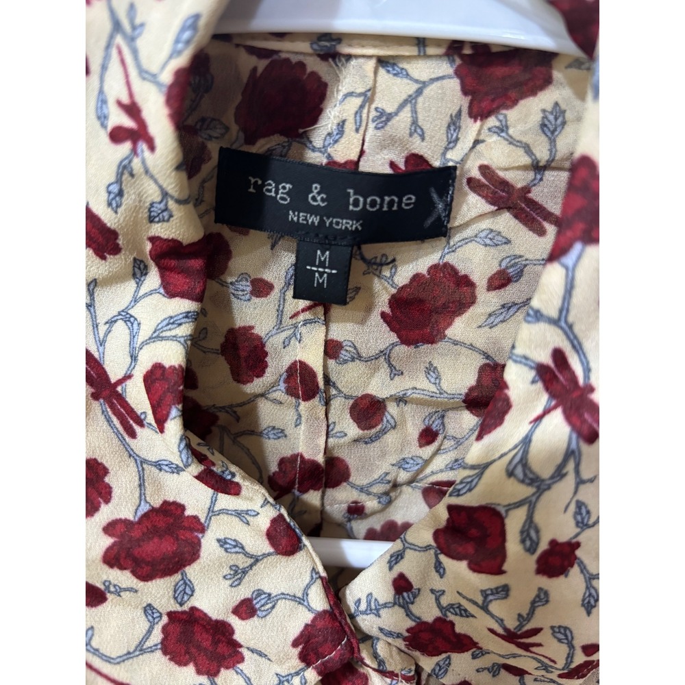 Rag & Bone Farren floral button-up M - Picture 6 of 6